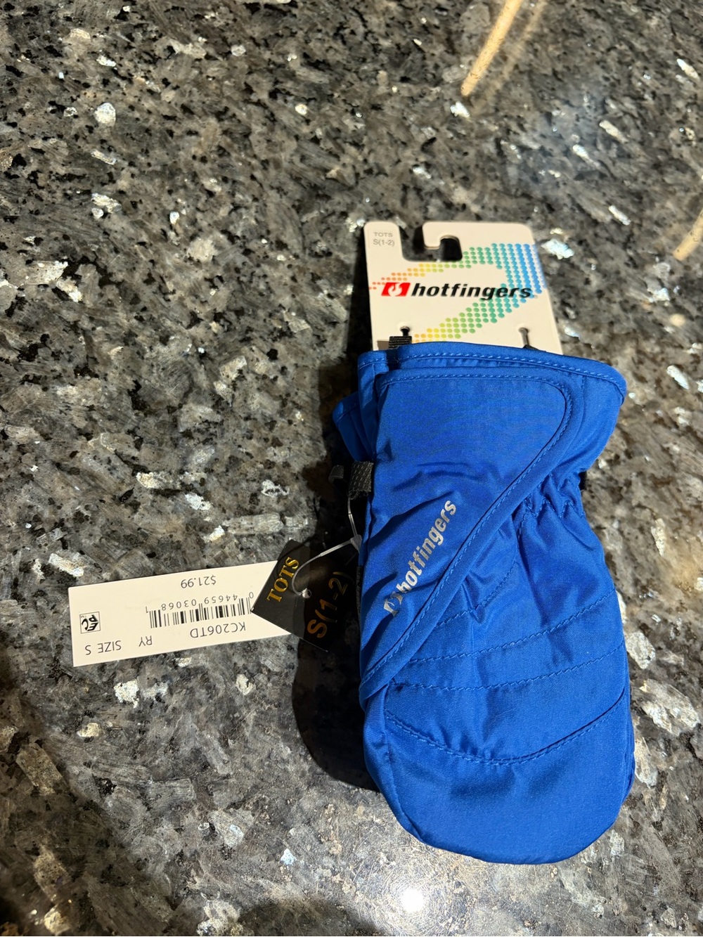 Hotfingers Toddler Mittens Blue Insulated Winter Snow Gloves S 1-2 new